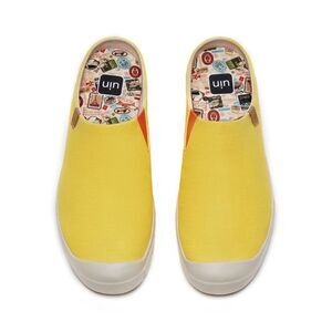 UIN Men's Fashion Slippers Walking Casual Shoes(Yellow Maize Cadiz III Men)